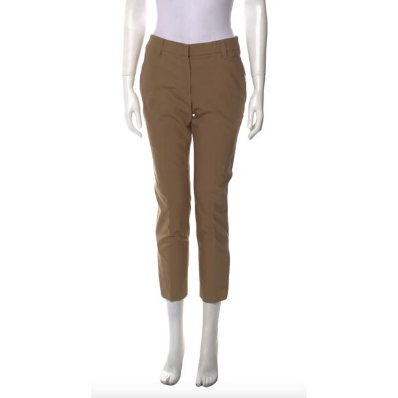 Brunello Cucinelli brown cropped trousers